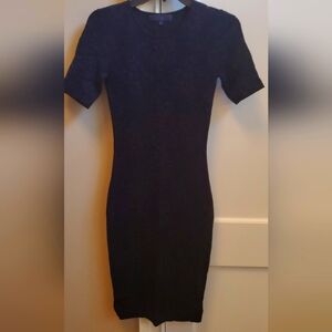 Rachel Roy Black Navy Crepe Dress